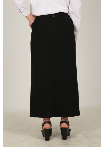 Deri Detaylı Pileli Anne Eteği modelleri