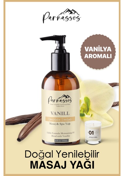 Parnassos yasemin Özlü + Vanilyalı + White Arındırıcı Aromaterapi Masaj Yağı Seti 150 Ml