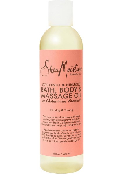 Coconut & Hibiscus Masaj Yağı 236ml