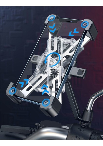 Elektrikli Araba Cep Telefonu Navigasyon Çerçevesi Dağ Bisikleti Motosiklet Şok Emme Sürme Cep Telefonu Braketi (Yurt Dışından) modelleri
