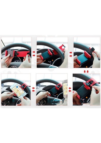 Araba Malzemeleri Araç Telefonu Tutucu Asma Toka Direksiyon Telefon Tutucu Navigasyon Telefon Tutucu (Yurt Dışından) modelleri
