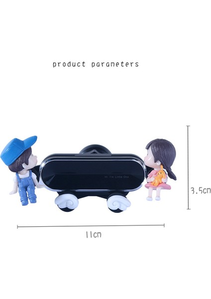 Araba Cep Telefonu Braketi Hava Çıkışı Araba Desteği Navigasyon Sabit Geçmeli Tip Sevimli Çift Cep Telefonu Braketi (Yurt Dışından) indirimleri