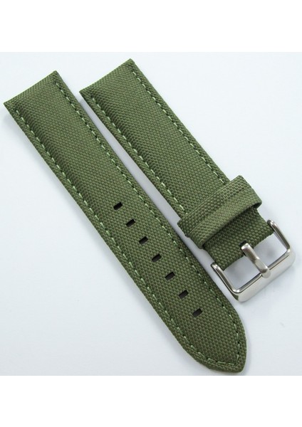 Bizon Haki Yeşil Kumaş Saat Kordonu 22MM Dokuma Spor Perlon Kayış modelleri