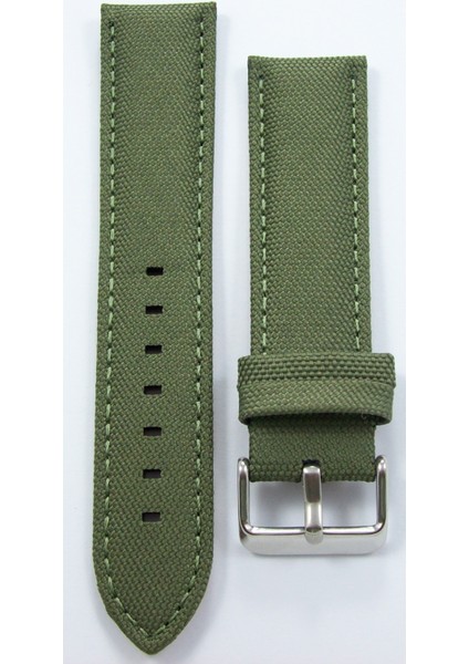 Bizon Haki Yeşil Kumaş Saat Kordonu 22MM Dokuma Spor Perlon Kayış indirimleri