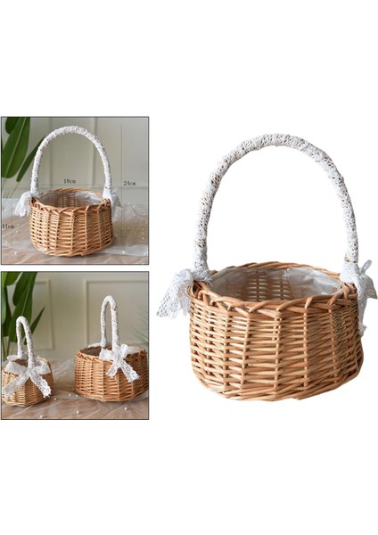 El Yapımı Rattan Depolama Sepeti (Yurt Dışından)