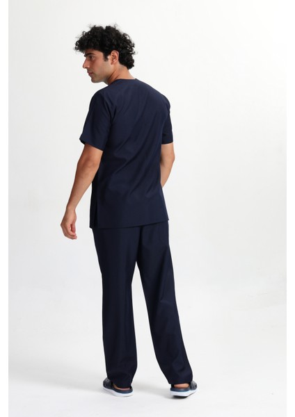 Zarfyaka Lacivert Erkek Doktor Hemşire Veteriner Forması Takım Alpaka Kumaş (Aky-5701) fiyatları