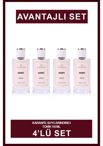 Karanfil Suyu Arındırıcı Tonik 110 ml 4'lü Set