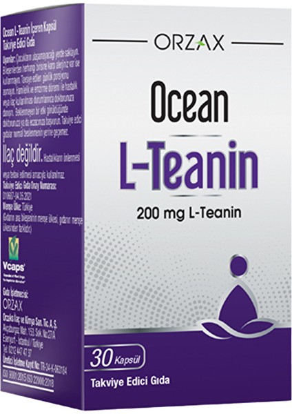 Ocean L-Teanin 200 Mg 30 Kapsül