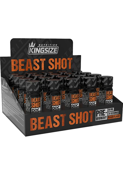 Kingsize Nutrition Beast Shot Pre-Workout 60 ml 20 Adet