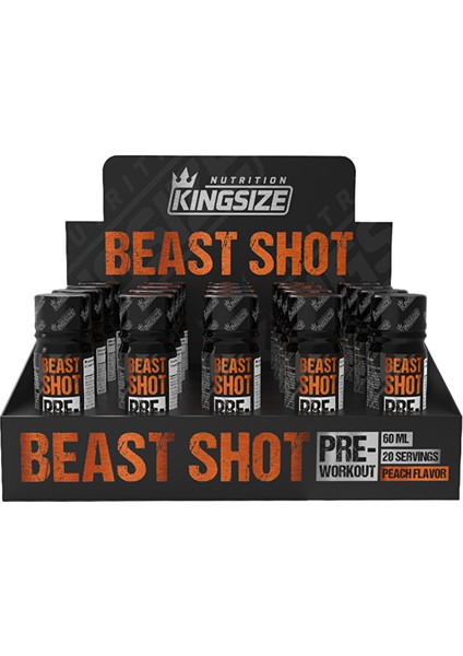 Kingsize Nutrition Beast Shot Pre-Workout 60 ml 20 Adet