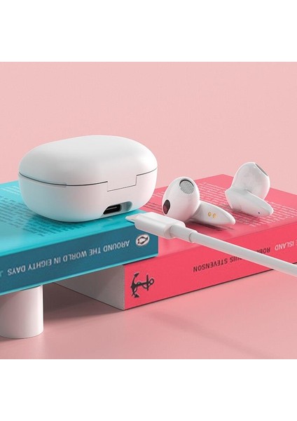G30 Profesyonel Oyuncu Kulaklığı Kablosuz Kulakiçi Rgb Işıklı Çift Mikrofonlu 3 Modlu Bluetooth 5.2 Beyaz