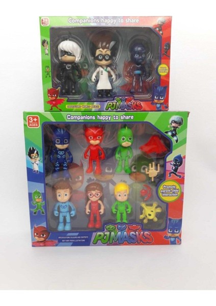 Brother Toys 13'lü Pijamaskeliler Figür Seti Pjmasks