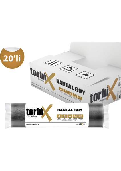 Hantal Boy Çöp Torbası 100X150 cm 20 Rulo