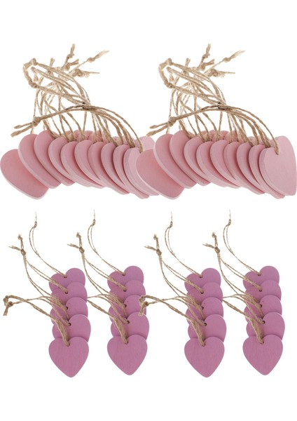40X Tr Kalpler Süslemesi Düğün Sevgililer Diy Kartı (Yurt Dışından)