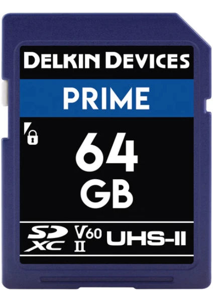 Delkin Devices 64GB Prime Uhs-Ii (V60) Sdxc Hafiza Karti