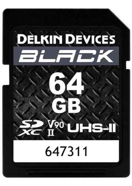 Delkin Devices 64GB Black Uhs-Iı (V90) Sdxc Hafıza Kartı