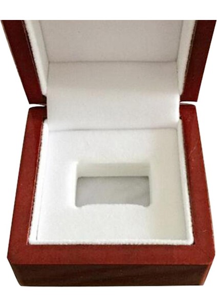 Yüzük Için Ahşap Takı Kutusu Şarap Kırmızı 65X65X50 mm (Yurt Dışından) modelleri