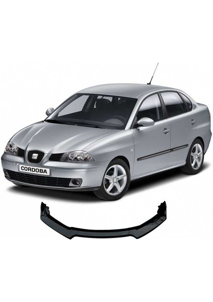 Seat Ibiza Cordoba 2002-2008 Esnek Ayarlanabilir 3 Parça Kanatlı Piano Black Ön Lip modelleri