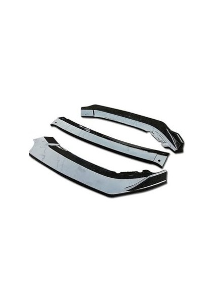 Honda Vtec 2 Esnek Ayarlanabilir 3 Parça Kanatlı Piano Black Ön Lip