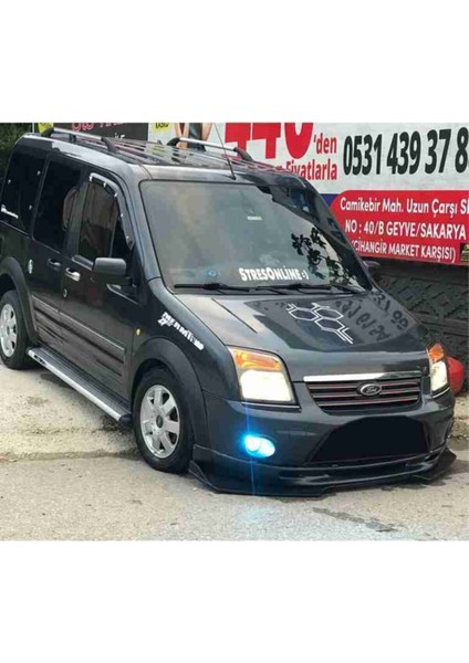 Ford Connect Esnek Ayarlanabilir 3 Parça Kanatlı Piano Black Ön Lip modelleri
