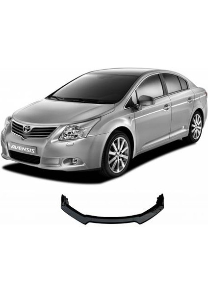 Toyota Avensis Esnek Ayarlanabilir 3 Parça Kanatlı Piano Black Ön Lip modelleri