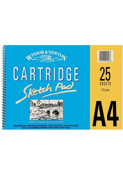 Winsor & Newton  Cartridge Eskiz Defteri  110 gr (25 Yaprak)  A4