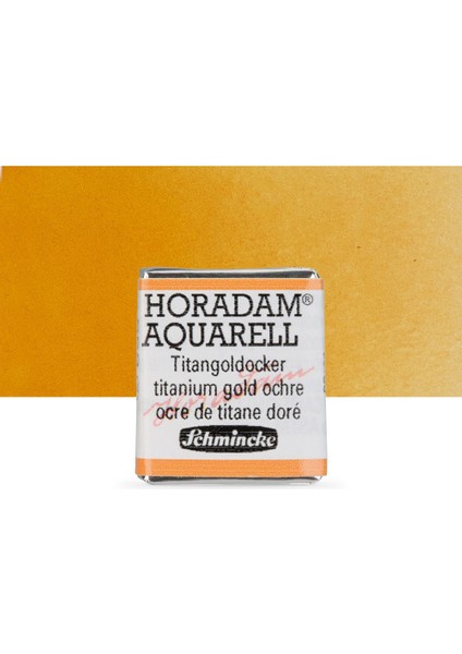 Horadam Yarım Tablet Sulu Boya Titanium Gold Ochre