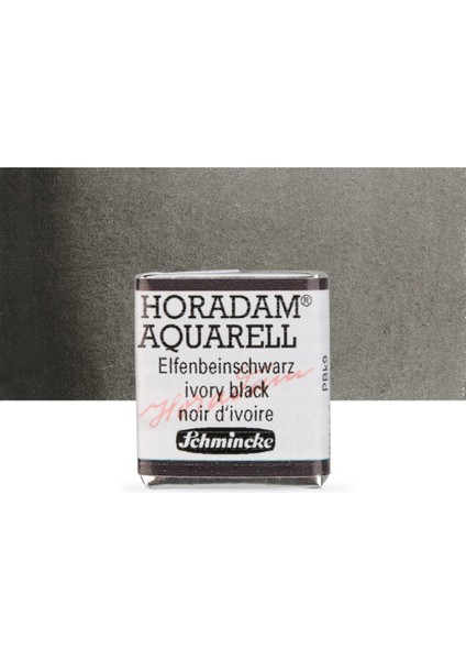 Horadam Yarım Tablet Sulu Boya Ivory Black