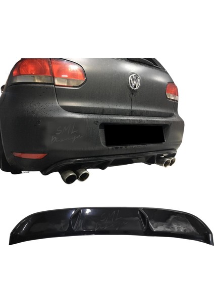 Volkswagen Golf 6 Gtı Difüzör Golf-Arka-Tampon-Difizör-Eki