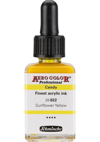 Aero Color Akrilik Mürekkep 28 ml 022 Candy Colors Sunflower Yellow