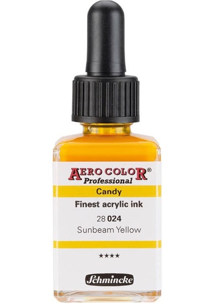 Aero Color Akrilik Mürekkep 28 ml 024 Candy Colors Sunbeam Yellow