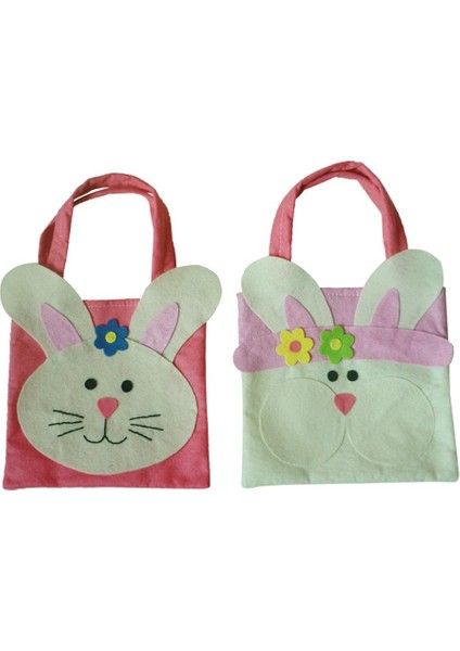 2 Tavşan Çanta Kumaş Tote Hediye Yumurta Torbası fiyatları