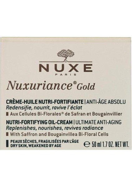 Nuxuriance Gold Nutri Fortifying Oil Cream Gündüz Kremi 50 ml