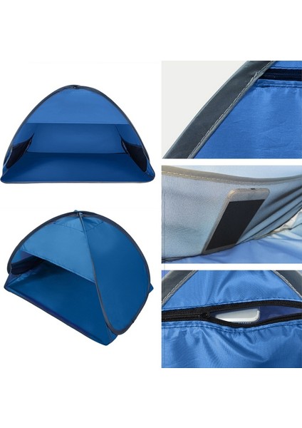 Otomatik Hızlı Açılan Güneşlikli Çadır - Kırmızı (Yurt Dışından) fiyatları