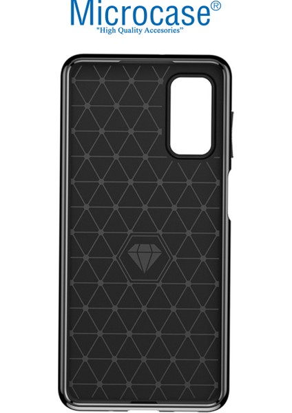 Samsung Galaxy M52 5g Thunder Serisi Darbeye Dayanıklı Silikon Kılıf - Siyah