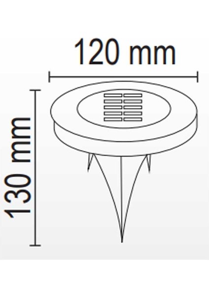 FL-3262 G 5W 3200K Günışığı Solar Çim Armatürü indirimleri