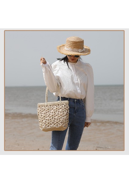 Hasır Çanta Hollow Çiçek Dokuma (Yurt Dışından) fırsatları