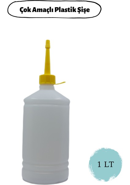 Plastik Şişe Çok Amaçlı Dolum Şişesi 1 Lt 6 Adet