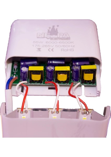 Nepa 55 Watt Led Bant Armatür 120 Cm. 220 Volt Renk: Beyaz 3 Sıra 5630 Ledli - Yüksek Isık fiyatları