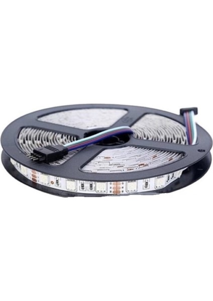 Rgb Şerit Led 3 Çipli – 5 Metre 3 Çipli - 12v 5a Silim Adaptör - 44 Tuşlu Kontrol Kutusu Radio Frekanslı