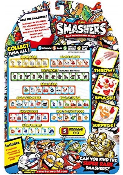 Marka: Mercan Smashers Paket, 8 Adet (ZUR-SMH-7403) Kategori: Kutu Oyunları modelleri