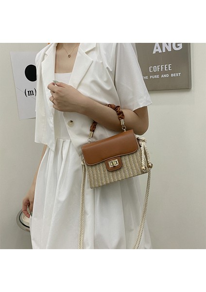 Dokuma Hasır Çanta Sahil Kadın El-Held Crossbody Hasır Çanta (Yurt Dışından) fiyatları