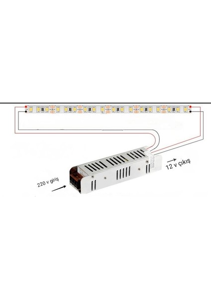 Gold Royal 12 Volt 16,5 Amper Şerit Led Trafosu –Adaptör – Led Trafosu – Güvenlik Kamerası Trafosu