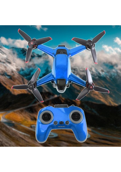 Aydınlık Çıkartmalar Wrap Kiti Gece Uçuşu Djı Fpv Yükseltme Parçaları Için Açık Mavi indirimleri