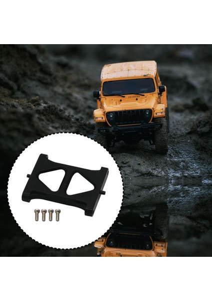 Metal Işın Braketi Yükseltme Parçaları 1/18 Rc Araba Palet Aksesuarları Model Siyah
