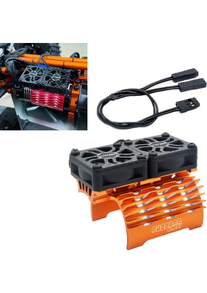 Rc Fırçasız Motor Soğutucu 8.4V/27000 Rpm: 8 Ölçekli Rc Araç Turuncu modelleri