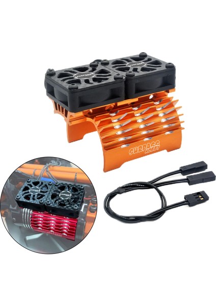 Rc Fırçasız Motor Soğutucu 8.4V/27000 Rpm: 8 Ölçekli Rc Araç Turuncu fırsatları