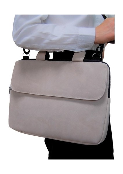 Krem Macbook Air Pro 15.6 Inç Darbeye Karşı Korumalı Laptop Çantası fiyatları