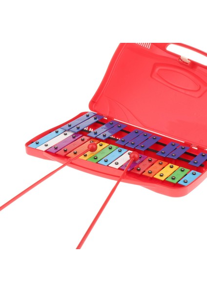 Glockenspiel Ksilofon Perküsyon Enstrüman Eğitici Oyuncaklar Hediye Kırmızı (Yurt Dışından) modelleri
