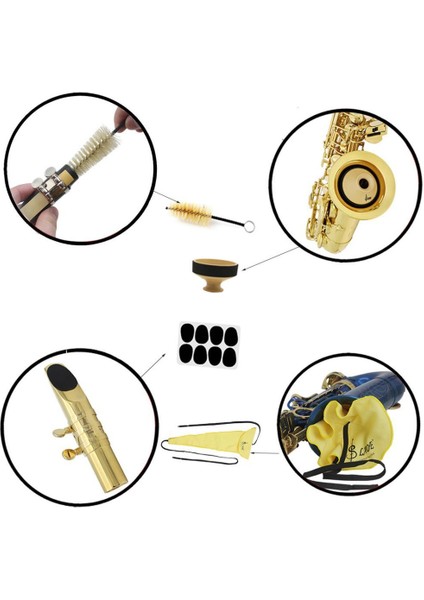 Saksafon Ahşap Rüzgar Enstrümanları Için 4'ü 1 Arada Temizlik Kiti Accs (Yurt Dışından) modelleri